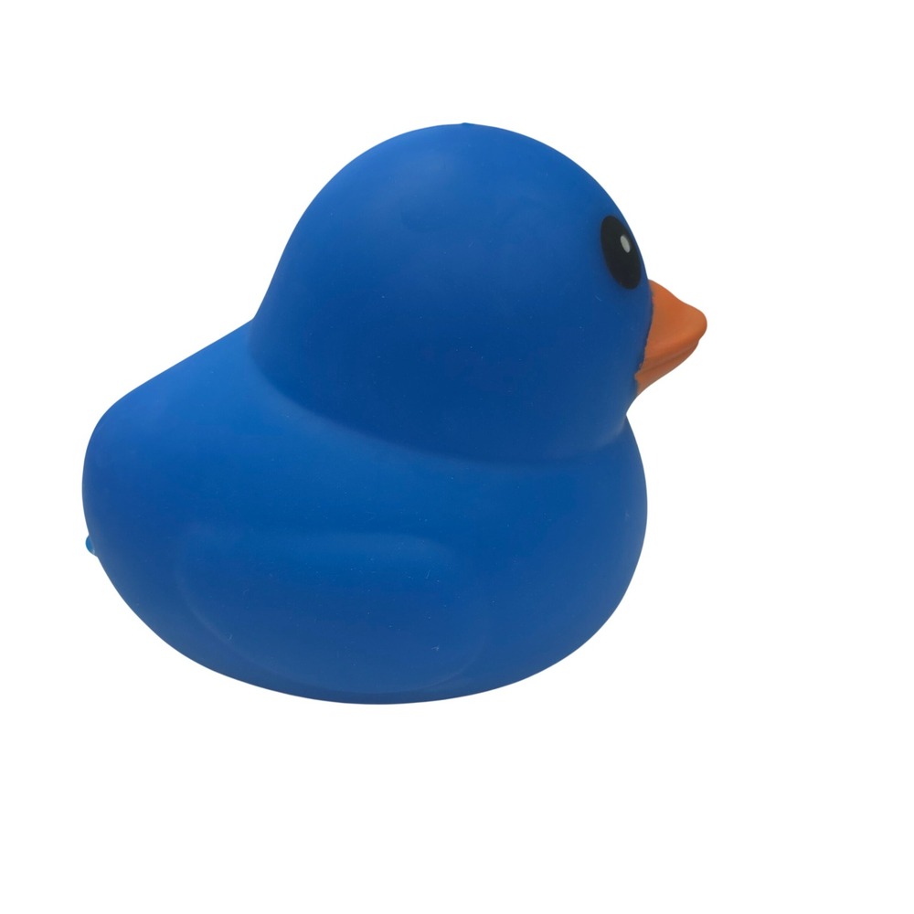 Laffy Quacks Blue Rubber Duck Squish Stretch Sensory Toy Stress Ball Fidget NEW - Picture 3 of 5